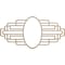 Ekena Millwork Elizabeth Wood Fretwork Pierced Medallion, 24"W x 12"H x 6 5/8"IW x 11 3/8"IH x 3/8"T, Hickory CMWP24X12X0375EBHI - alternate 1